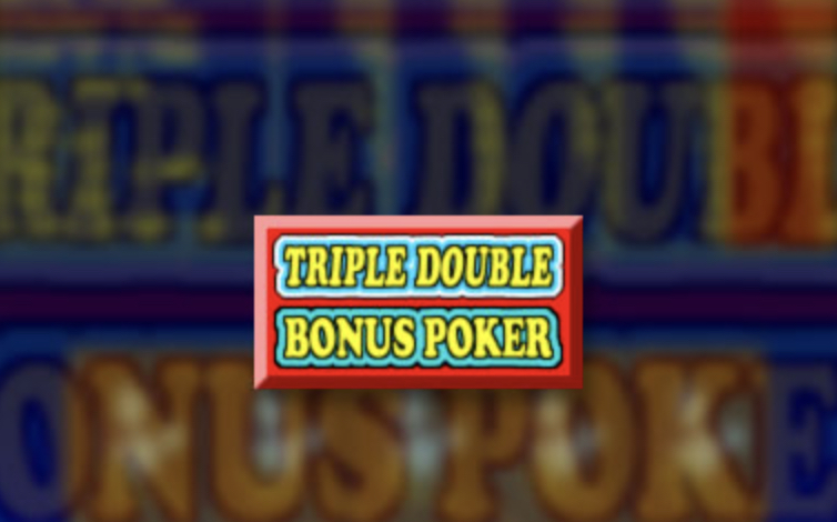 Triple Double Bonus Video Poker