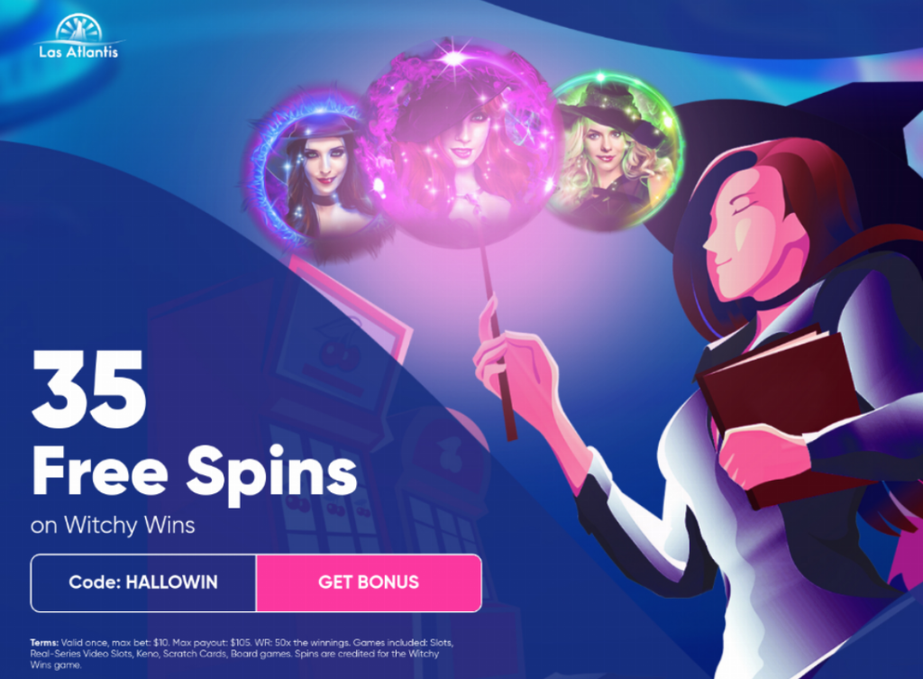 35 Free Spins at Las Atlantis Casino